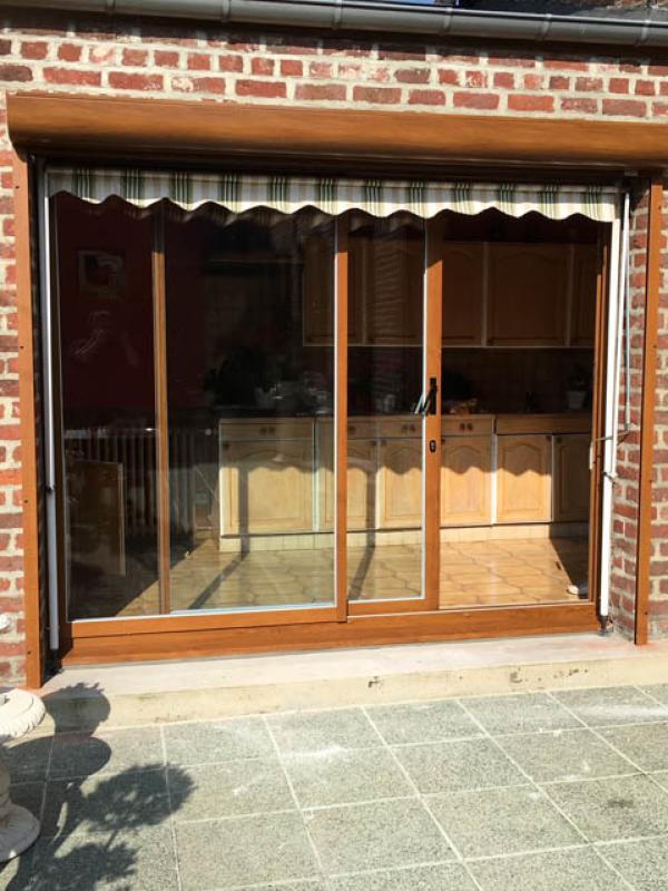 Baie coulissante en PVC