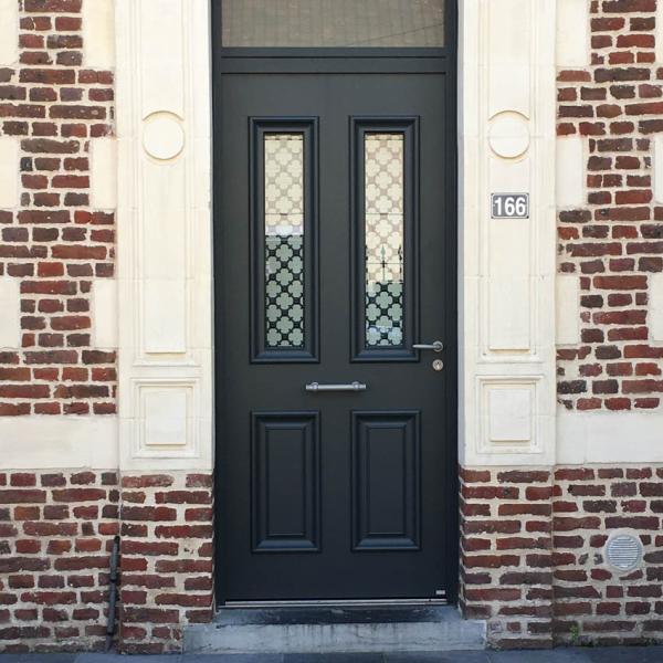 Porte belm asteria gris 7016