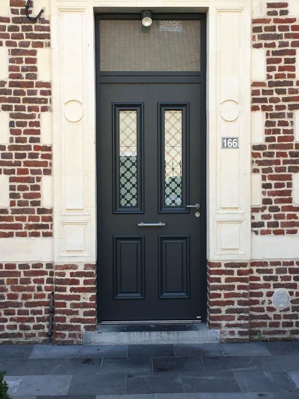 Porte belm asteria gris 7016