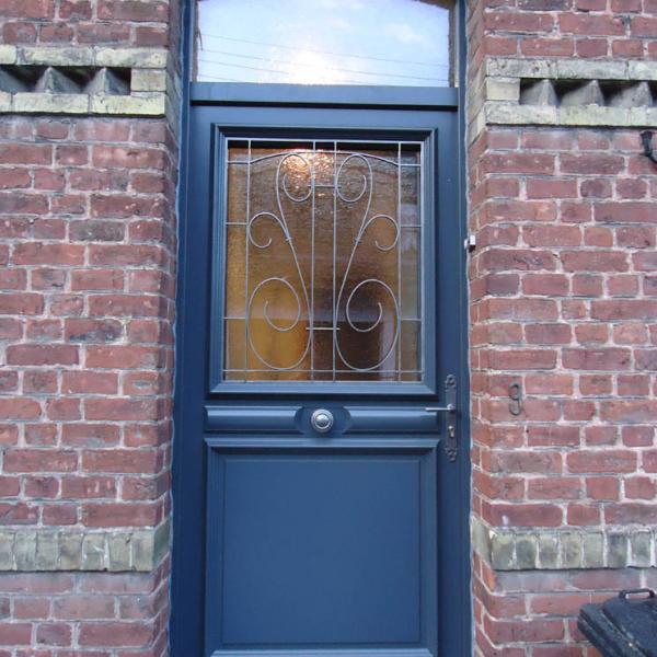 Porte belm djerba en bois laque 7016