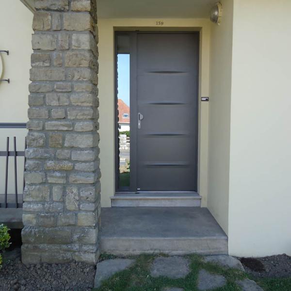 Porte belm dune avec fixe lateral antelio argent