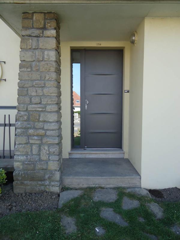 Porte belm dune avec fixe lateral antelio argent