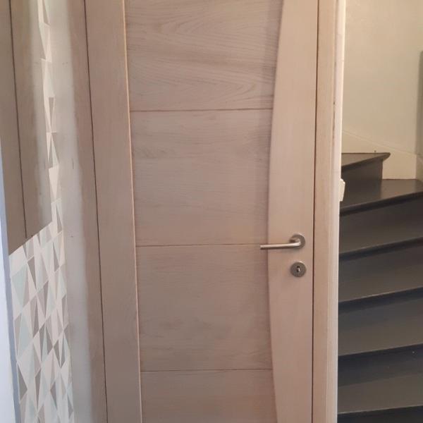 Porte roziere modele mistral finitions chene blanchi valenciennes